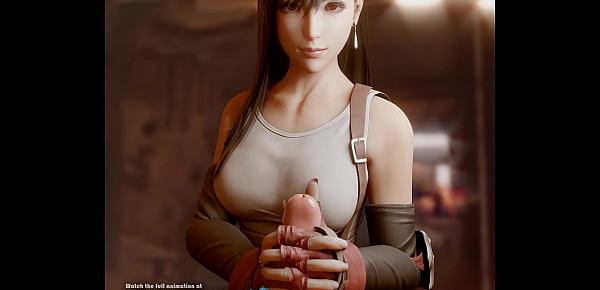  Tifa Lockhart - Two handed handjob